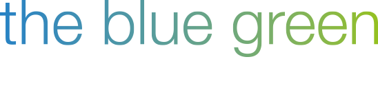 the blue green - logo